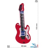 Gitarre rote E-Gitarre - red E-Guitar