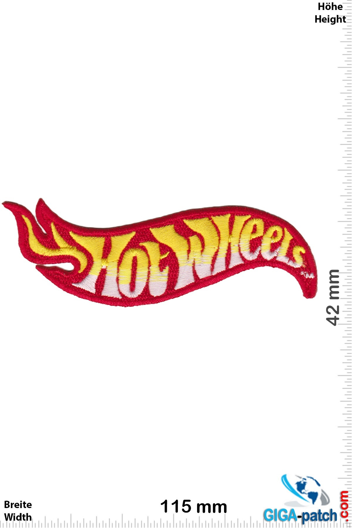 Hot Wheels - Hot Wheels - Hot Cars - big- Patch- Aufnäher