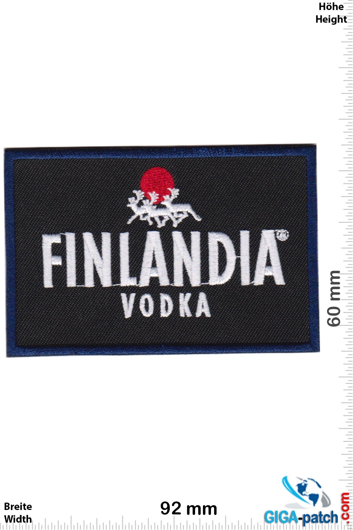 Finlandia Finlandia Vodka Black Blue Patch Back Patches Patch Keychains Stickers Giga Patch Com Biggest Patch Shop Worldwide