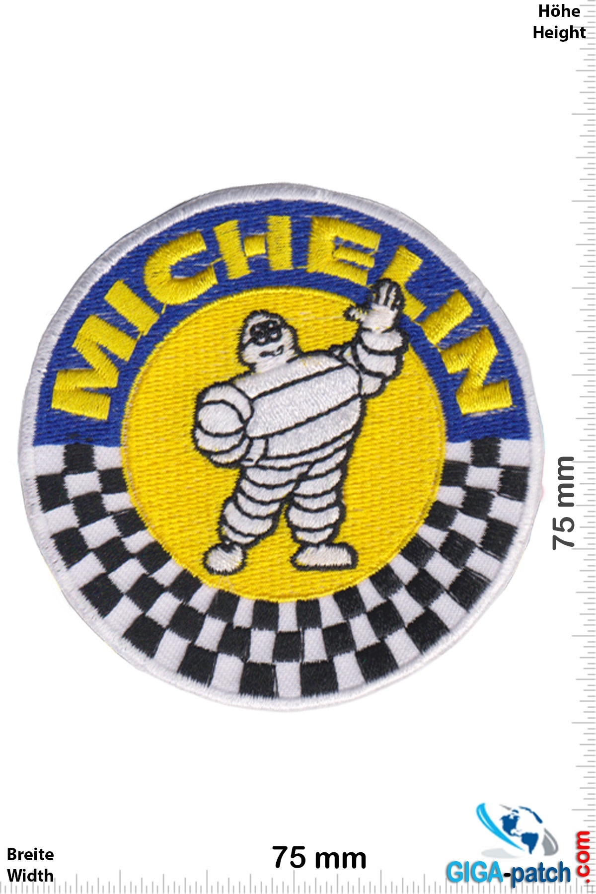 Michelin - Michelin Mann - Race- Patch- Aufnäher - Aufnäher Shop / Patch -  Shop - größter weltweit - Patch Aufnäher Schlüsselanhänger Aufkleber