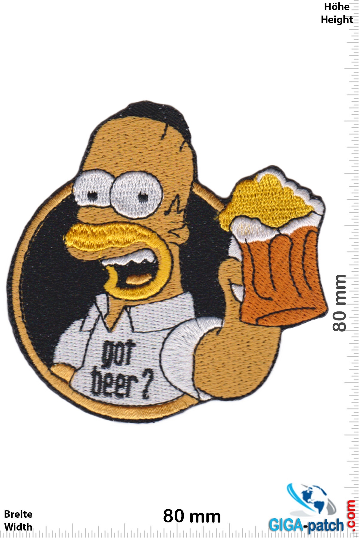 Simpson - Homer Simpson - got Beer? - patch posteriore - Patch