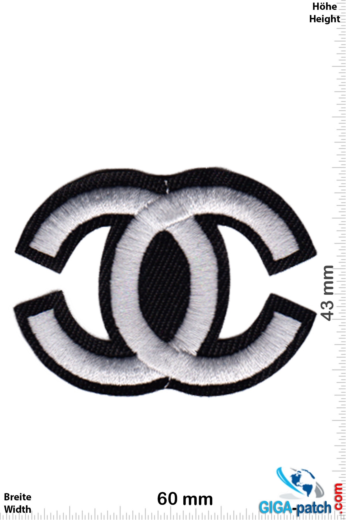 chanel - CC - Chanel - silver - Softpatch- Patch - Back Patches