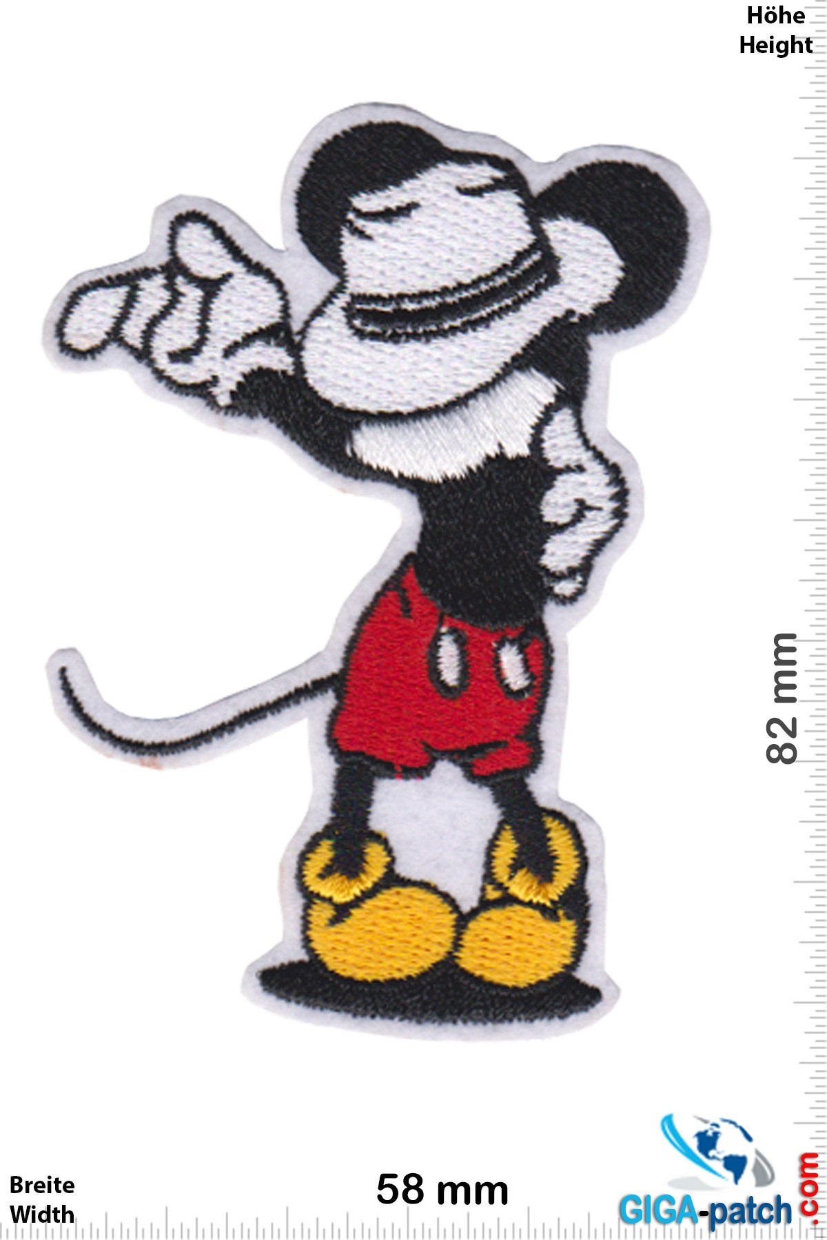 Mickey Mouse - Patch - Back Patches - Patch Keychains Stickers -   - Biggest Patch Shop worldwide