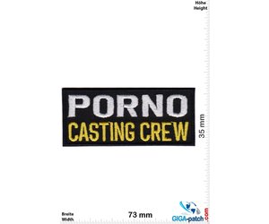 Sex PORNO Casting Crew Patch Aufnäher  Aufnäher Shop Patch  