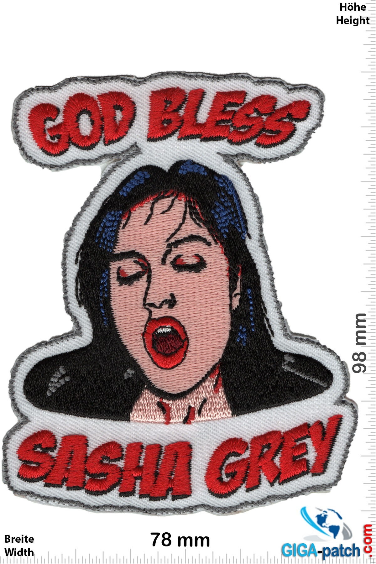 Sex - God Bless Sasha Grey- Patch - Back Patches