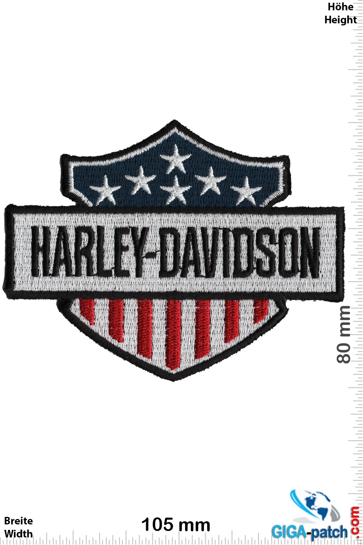 Harley Davidson - Patch - Back Patches - Patch Keychains Stickers - giga- patch.com - Biggest Patch Shop worldwide