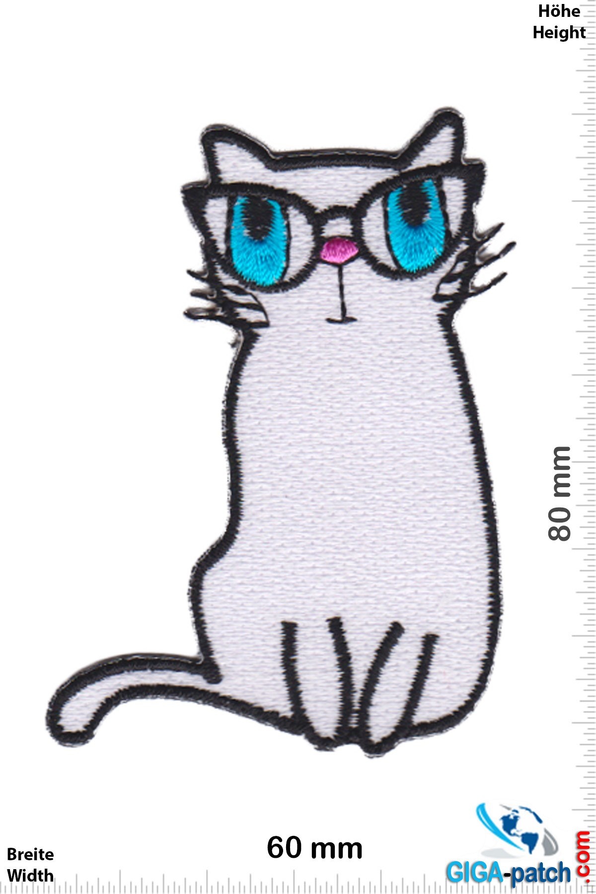 Katze mit Brille