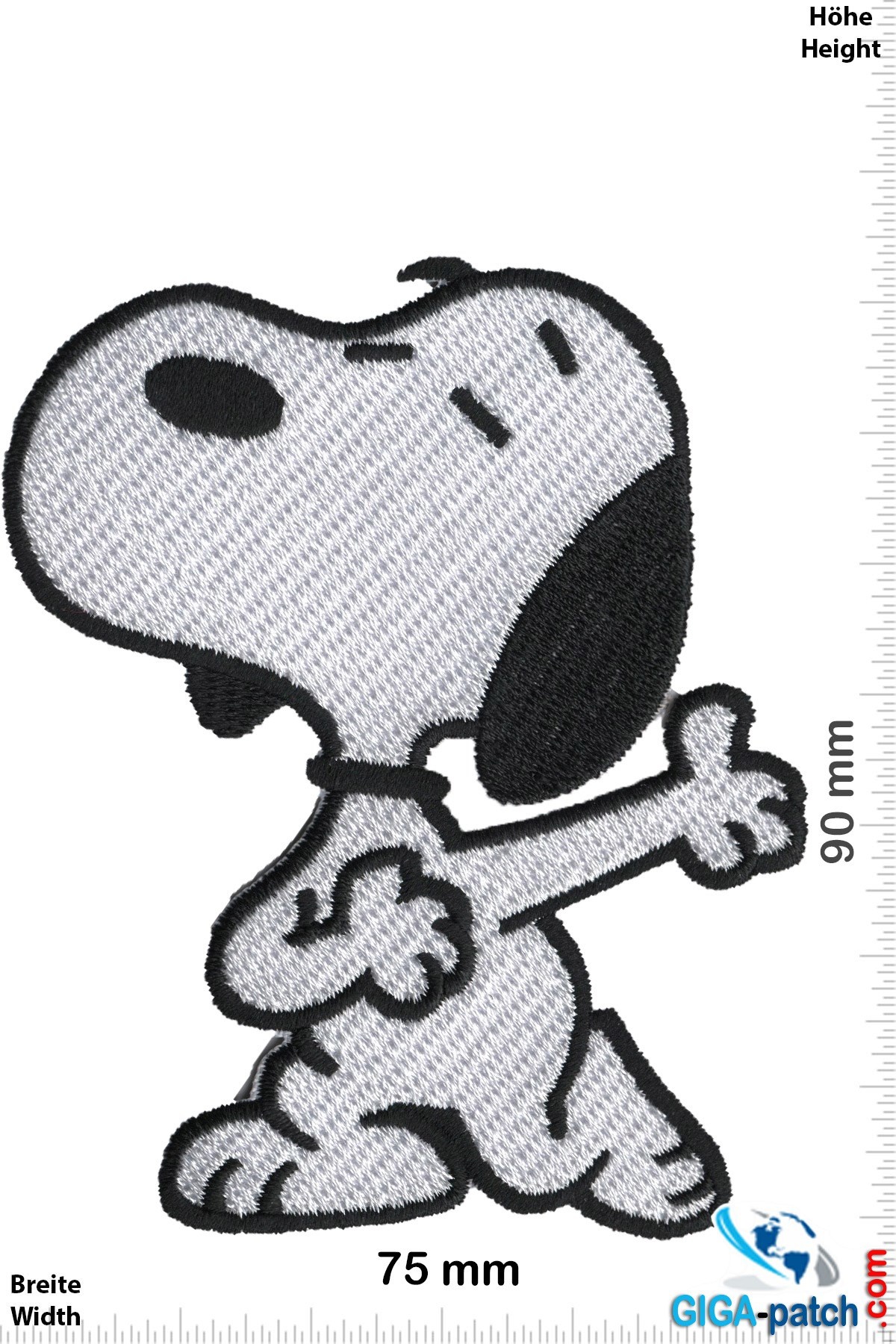 Snoopy -Patch - Iron On - Patch Keychains Stickers - giga-patch