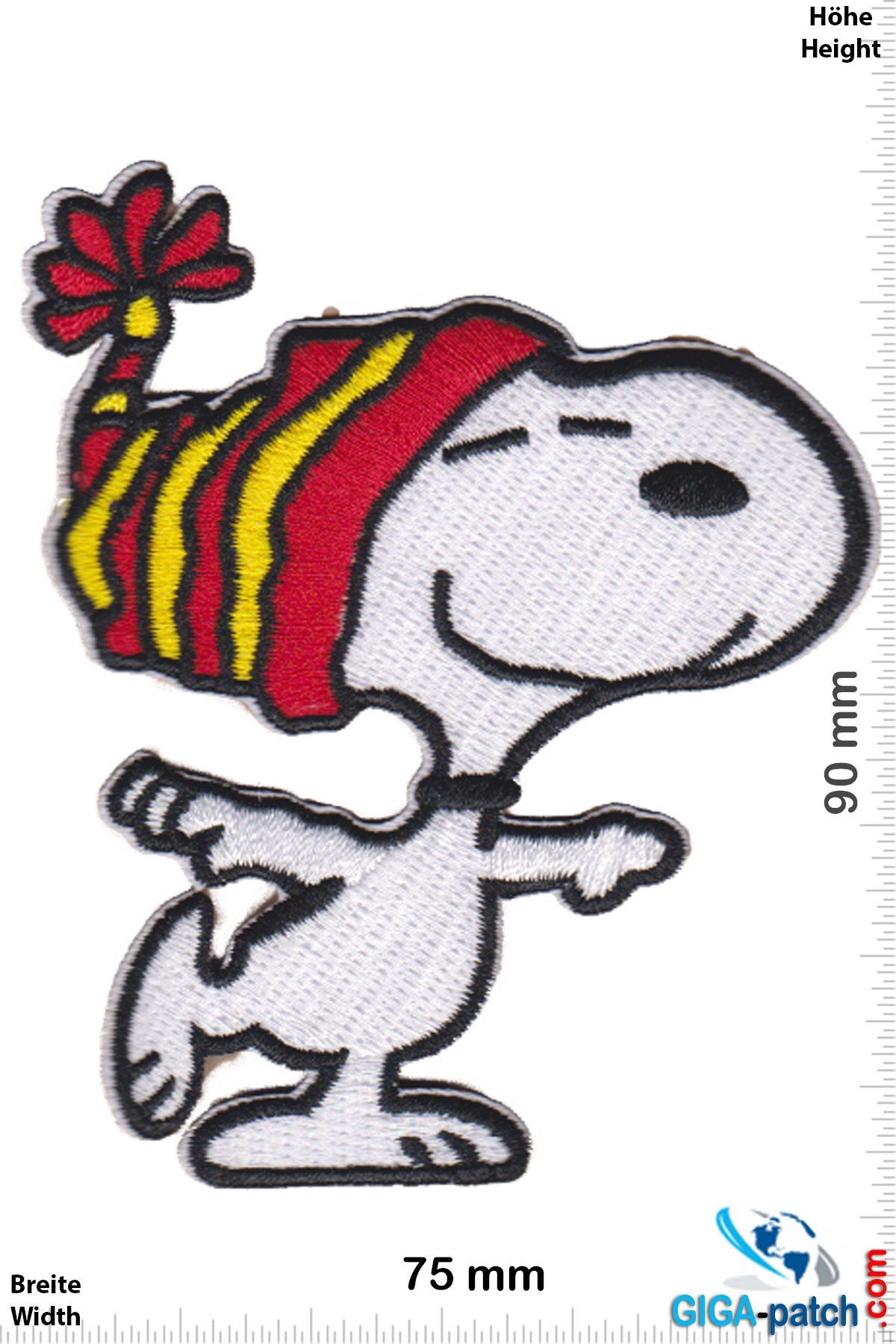 Peanuts, Snoopy Red Puffer Jacket Patch