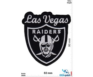 : Las Vegas Raiders Patch Button Circle Logo Flag Large