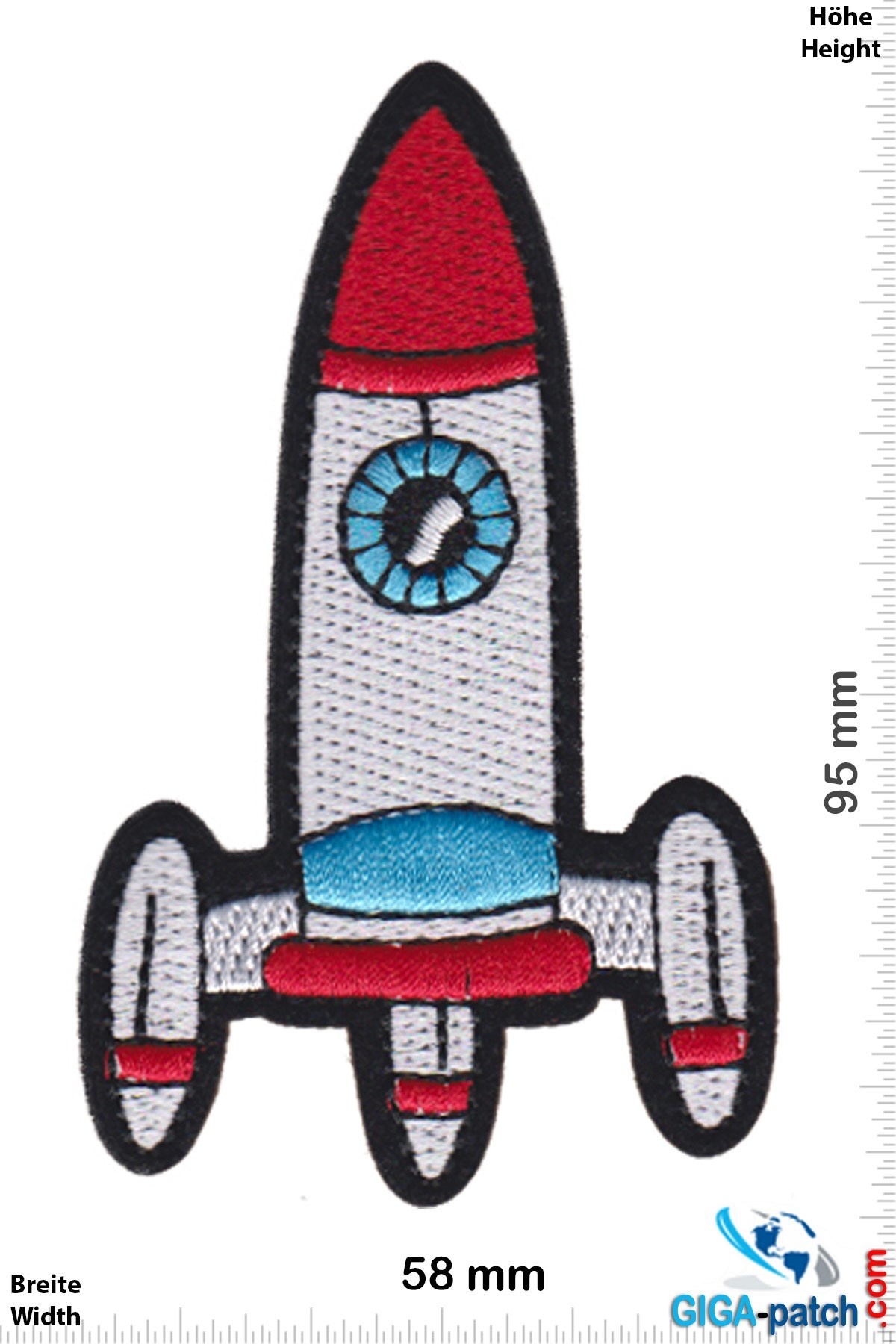 Rakete Rocket - silver red