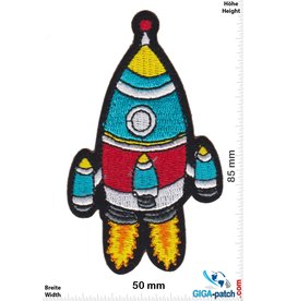 Rakete Rakete - Rocket - red blue silver