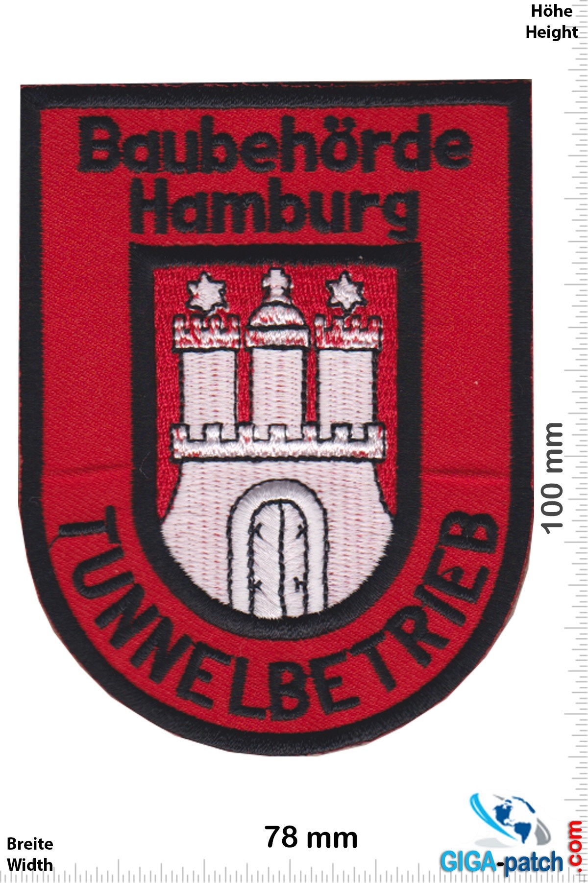 Hamburg -Patch - Aufnäher - Aufnäher Shop / Patch - Shop - größter weltweit  - Patch Aufnäher Schlüsselanhänger Aufkleber