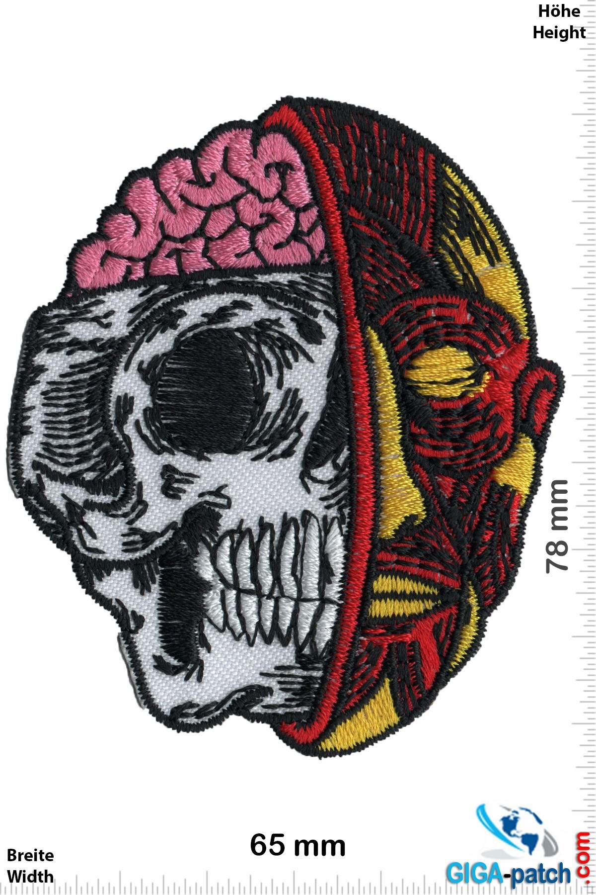 Totenkopf Half skull - half muscle - brain