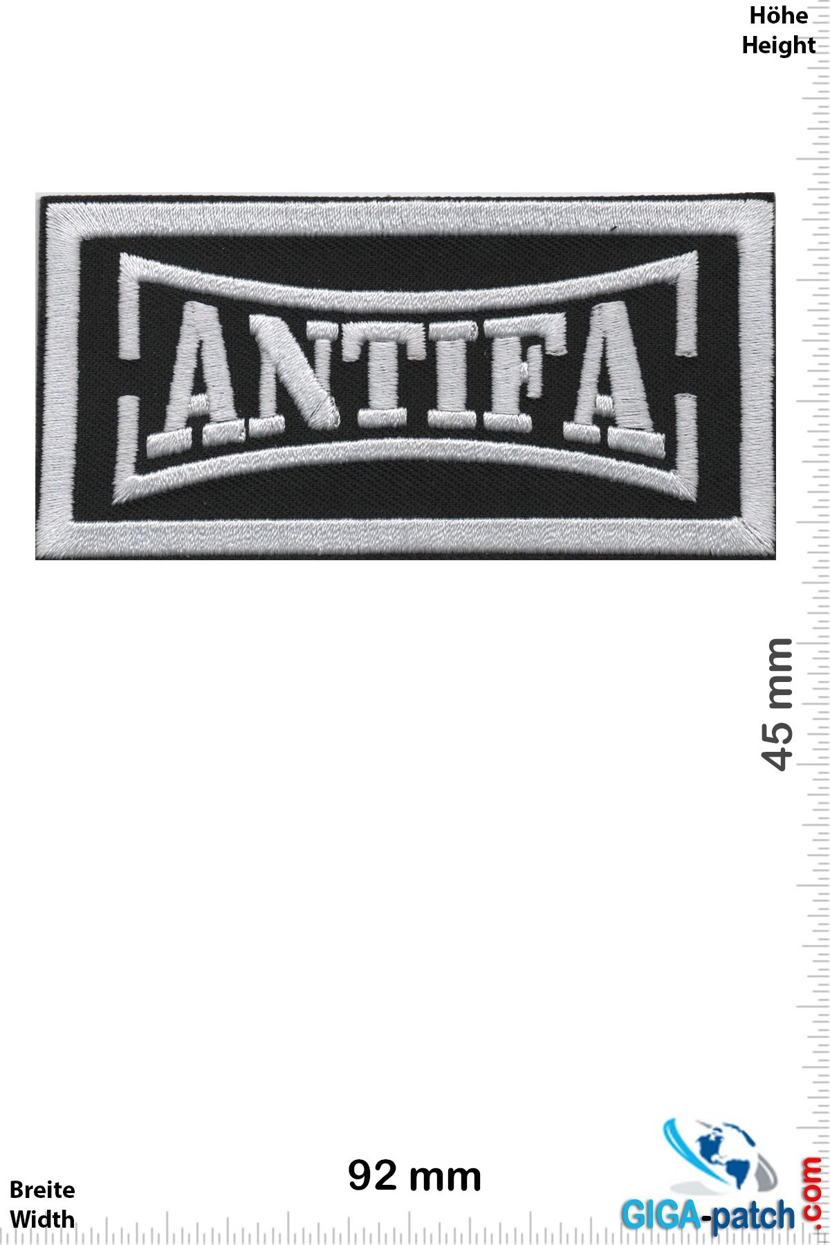 ANTIFASCHISTISCHE AKTION Antifa - ANTIFASCHISTISCHE AKTION - silver black