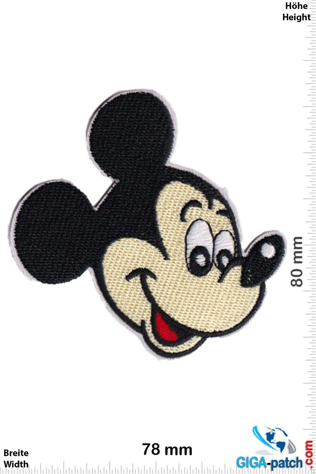 Mickey Mouse -Patch - Iron On - Patch Keychains Stickers - giga