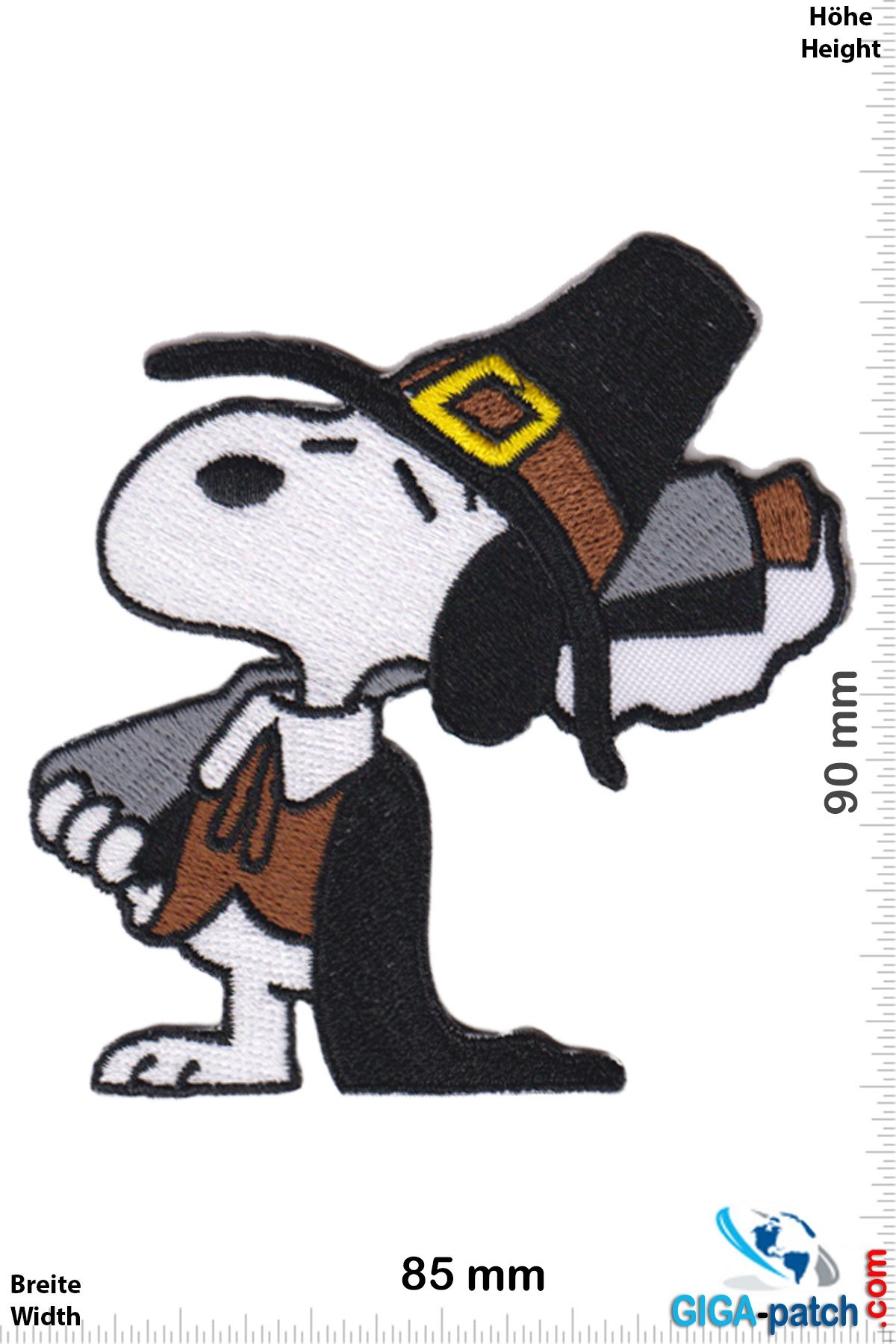 Snoopy -Patch - Iron On - Patch Keychains Stickers - giga-patch