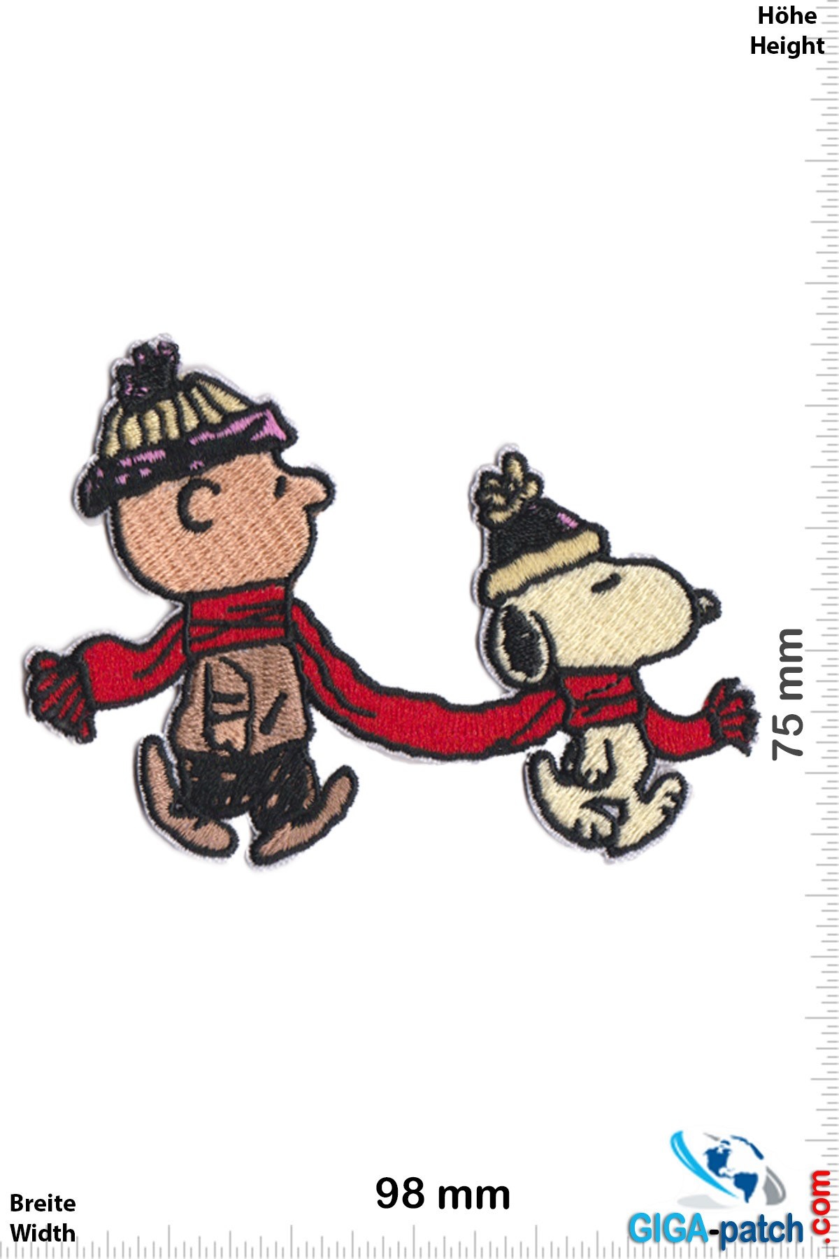 Peanuts, Snoopy Red Puffer Jacket Patch