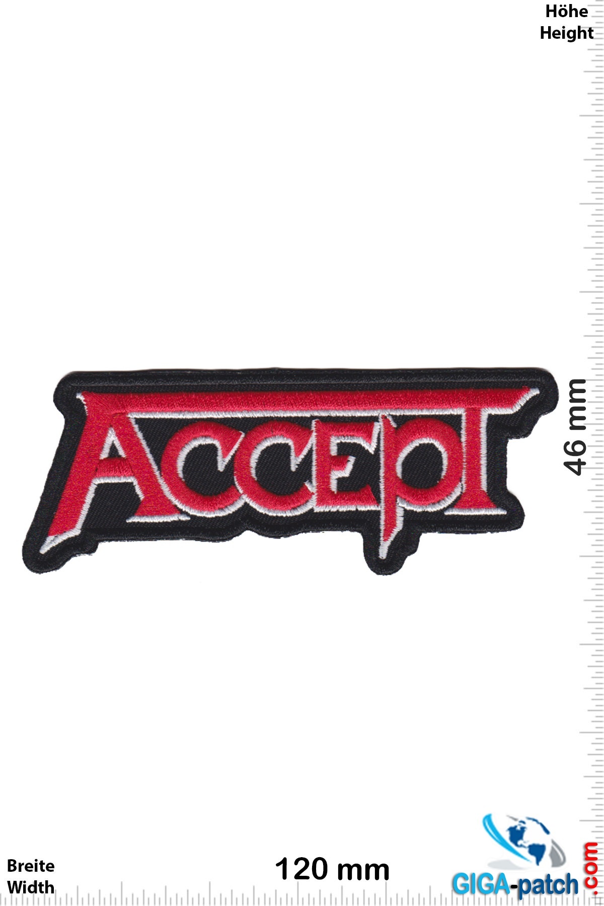 Accept Accept - red silver - Heavy-Metal