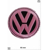 VW,Volkswagen VW Sign Zeichen - pink / rosa