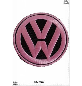 VW,Volkswagen VW Sign Zeichen - pink / rosa