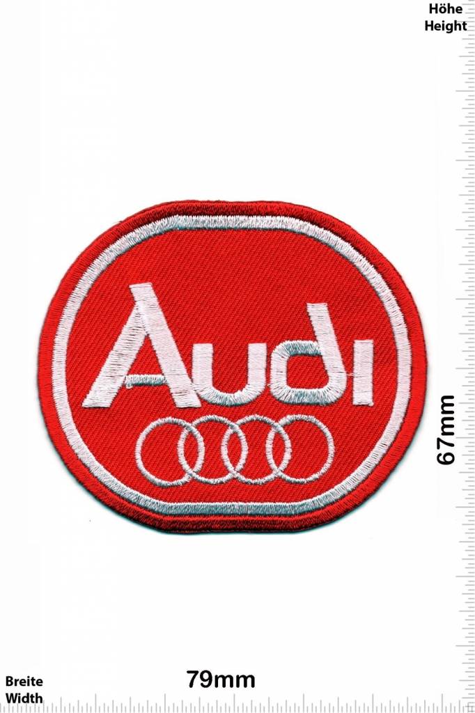 Audi Audi - rot - oval