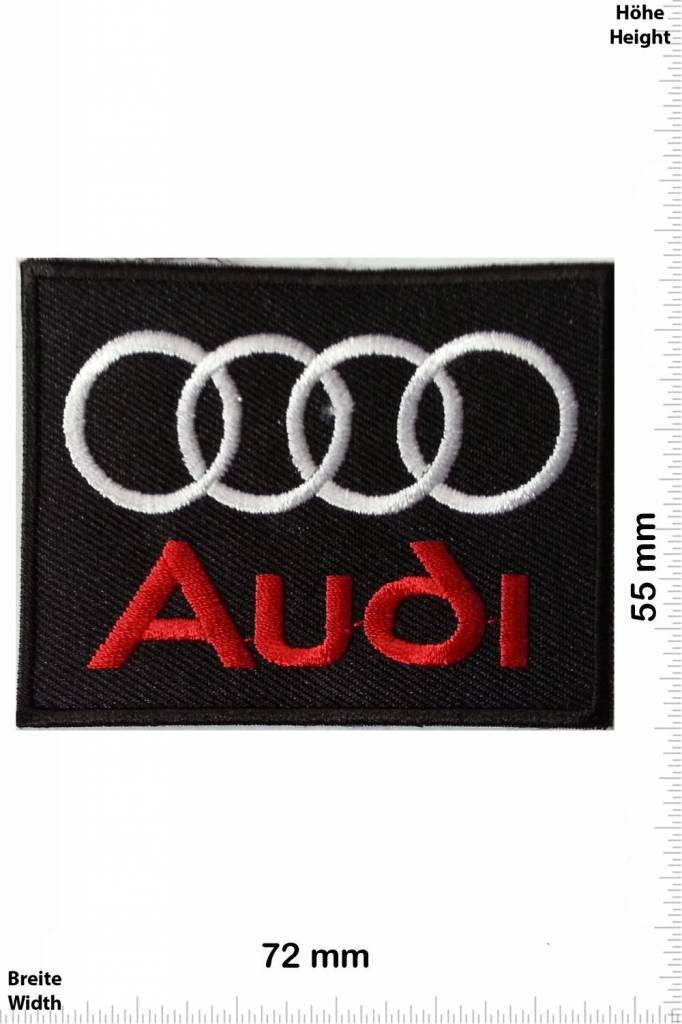 Audi Audi  rot/silber  -Quadrat