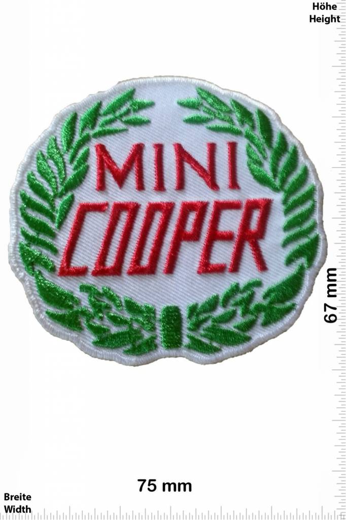 Mix Mini Cooper - Aufnäher Shop / Patch - Shop - größter weltweit - Patch  Aufnäher Schlüsselanhänger Aufkleber