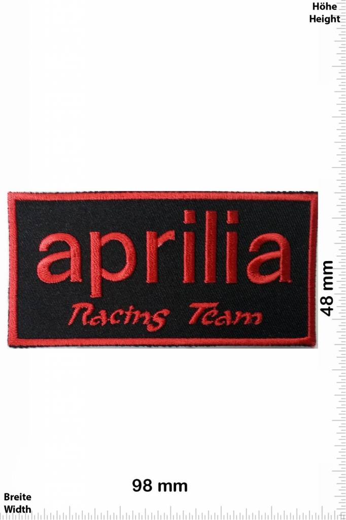 Aprilia aprilia Racing - schwarz - Aufnäher Shop / Patch - Shop