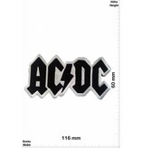 AC DC ACDC  Aufnäher  schwarz - AC DC