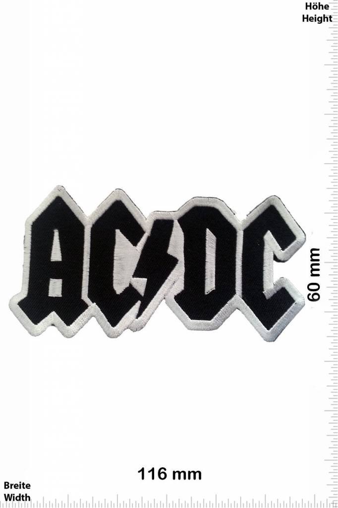 AC DC ACDC  Aufnäher  black - AC DC