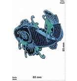 Fisch, Poisson, Fish Fish - blue - right - Fisch rechts