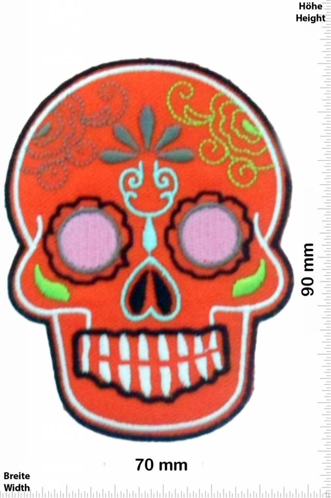 Muerto Totenkopf  - orange - Prayer in C Style