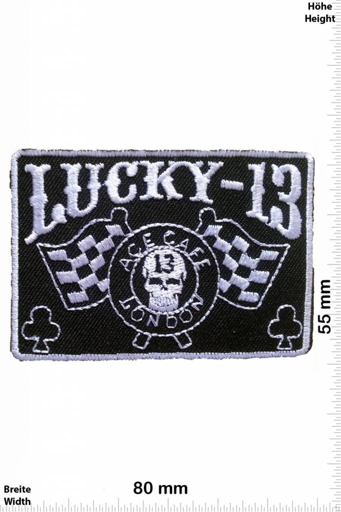 Lucky 13 - Parche - parche posterior - Patch Llaveros Pegatinas - giga ...