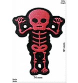 Skull Skelett -  Knochengerüst - pink -
