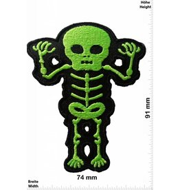 Skull Skelett - Skeleton - grün