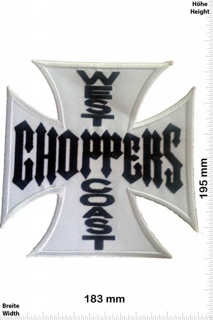 West Coast West Coast Choppers  - weiss  - BIG 19,5 CM