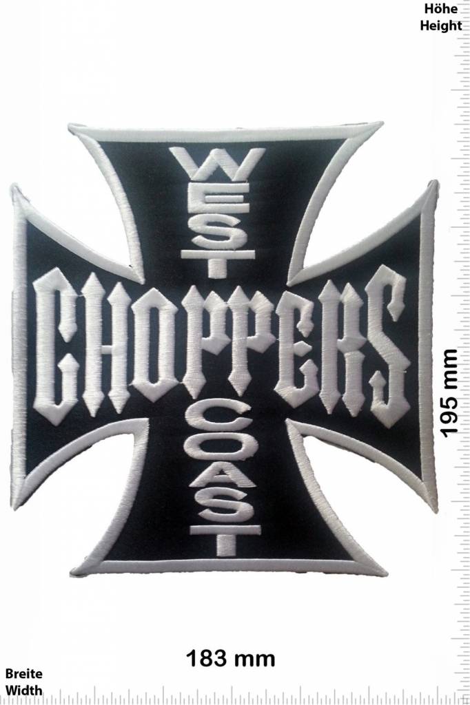West Coast - Patch - Back Patches - Patch Keychains Stickers -   - Biggest Patch Shop worldwide