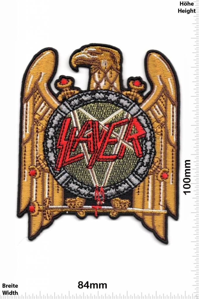 Slayer - Patch - Back Patches - Patch Keychains Stickers -  -  Biggest Patch Shop worldwide