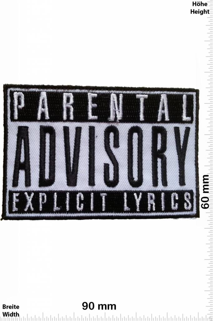 Parental Advisory Parental Advisory Explicit LYRICS - black/schwarz