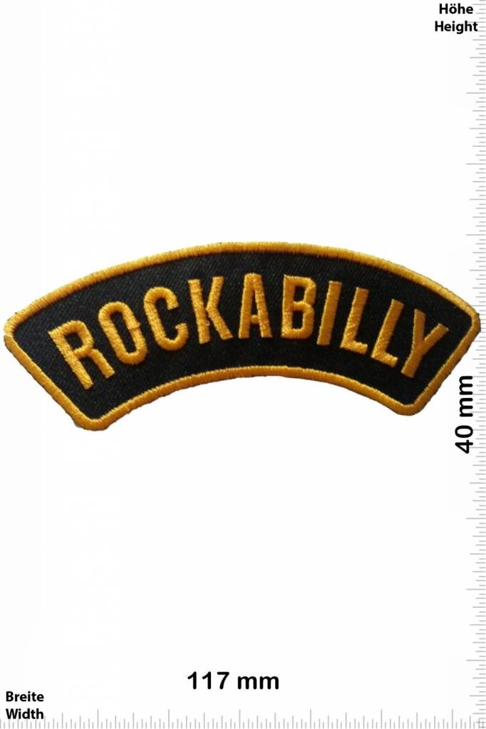 Rock n Roll Rockabilly -gold - curve -