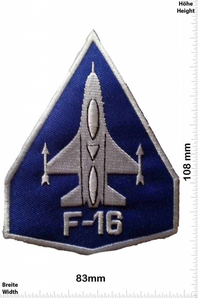 F 16 F-16 blau