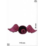 8 Ball 8 Ball fly - pink  - Billiard ball with wings