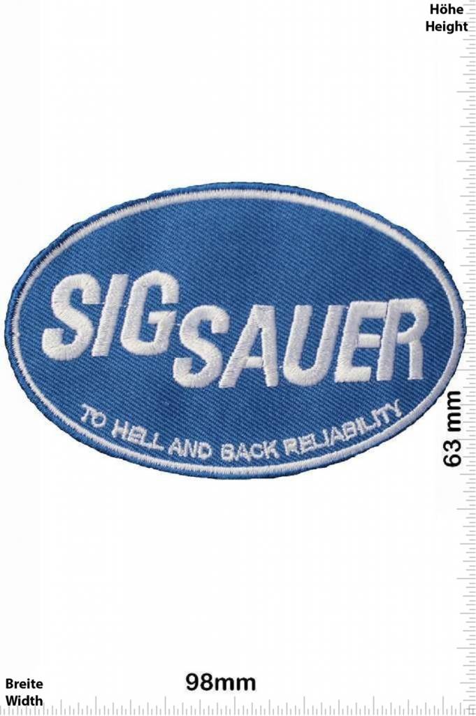 Sig Sauer - Patch - Back Patches - Patch Keychains Stickers -   - Biggest Patch Shop worldwide