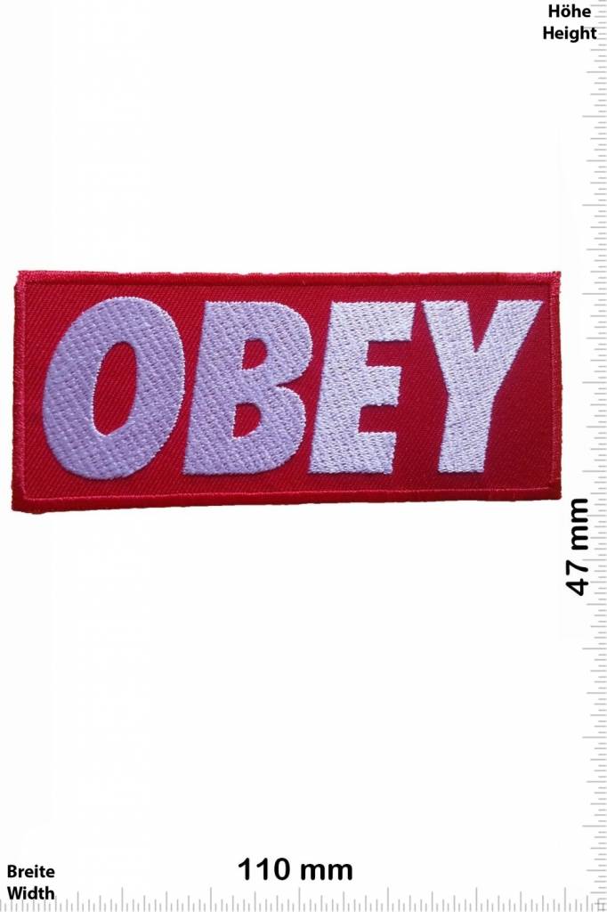 Obey Obey - rot/silber- rot/silber