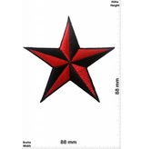Stern Star - rot / schwarz