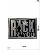 Rock n Roll We will Rock you -silber-  7,5 CM