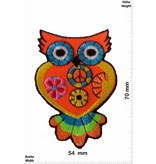 Eule Owl -  orange 7 CM