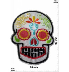 Muerto Skull - Totenkopf  -Muerto- white