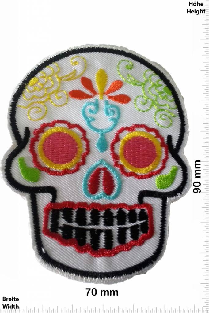 Muerto Skull - Totenkopf  -Muerto- white